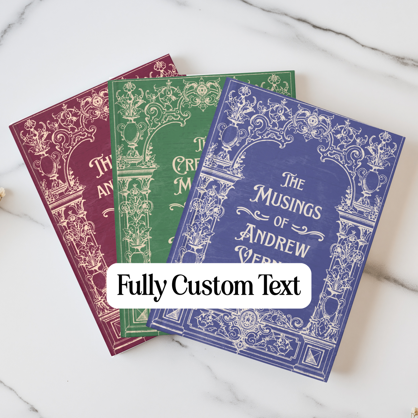 Custom Cover Vintage Style Journal