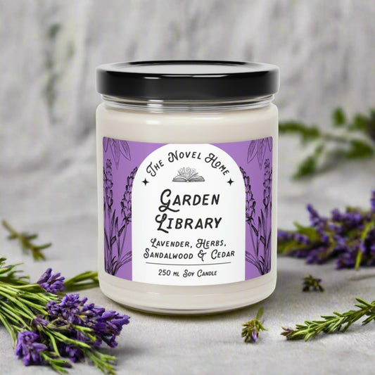 Garden Library Candle: Lavender White Sage