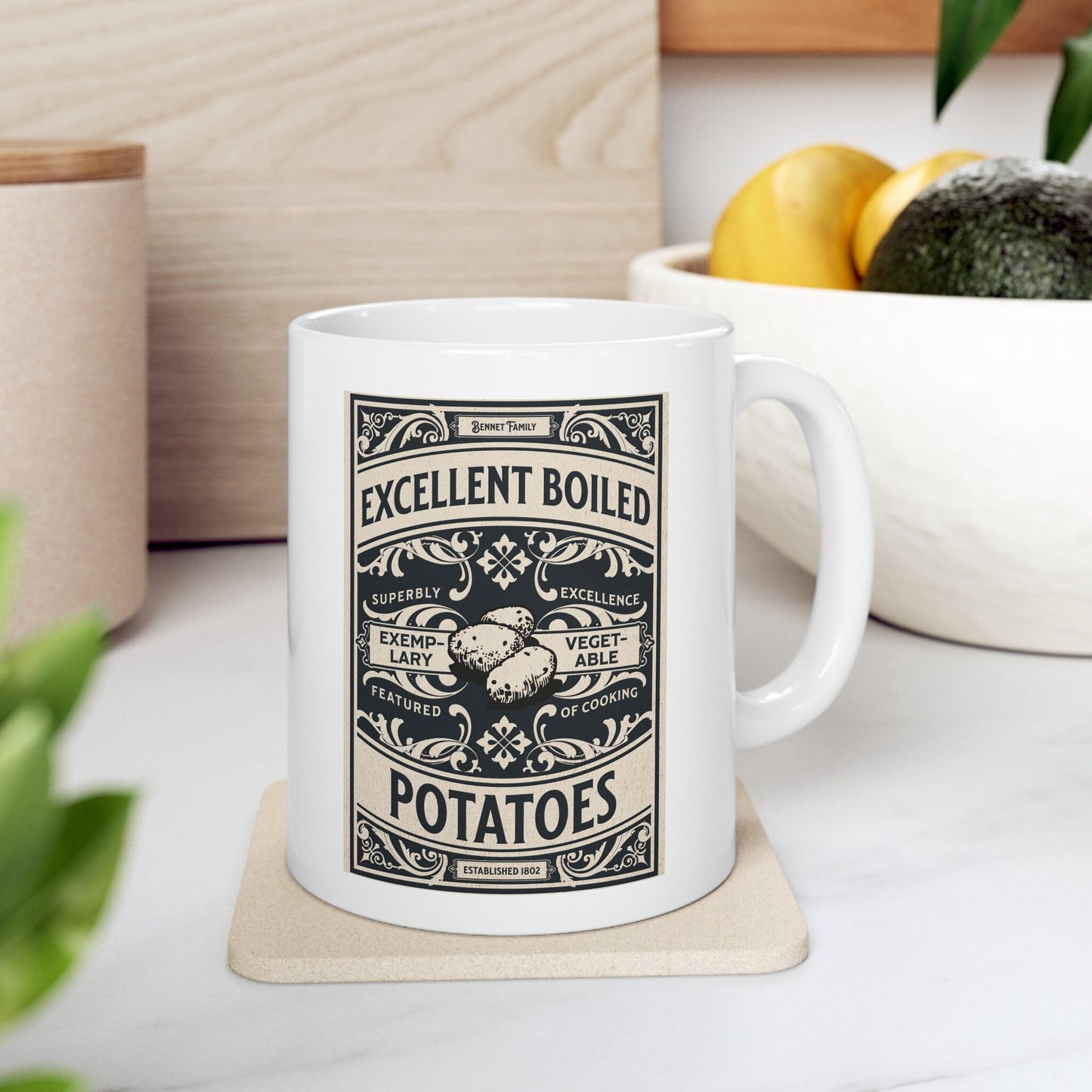 Pride and Prejudice Excellent Boiled Potatoes Mug