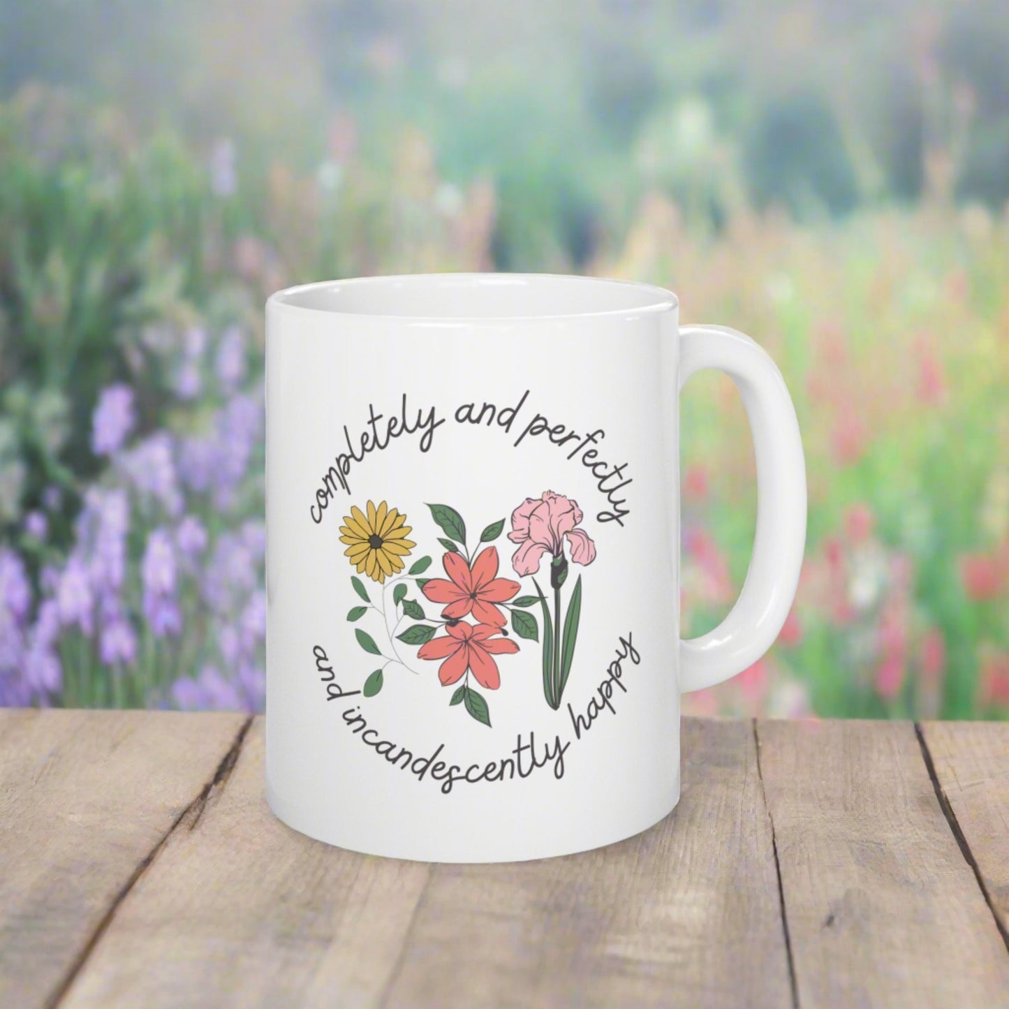 Pride and Prejudice Incandescently Happy Ceramic Mug 11oz